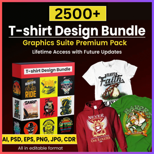 2500+ T-Shirt Design Bundle