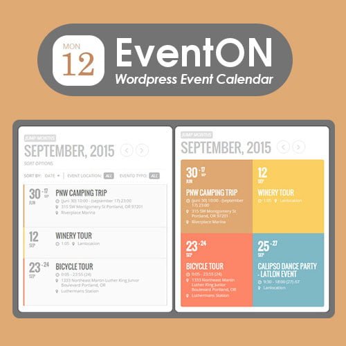 EventOn - WordPress Event Calendar Plugin