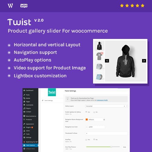 Product Gallery Slider for Woocommerce - Twist