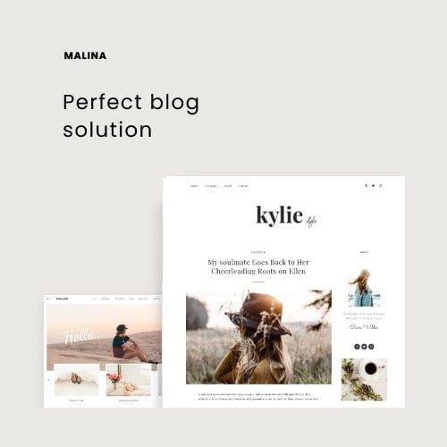 Malina - Personal WordPress Blog Theme