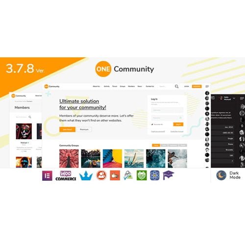 OneCommunity - BuddyPress Membership Theme
